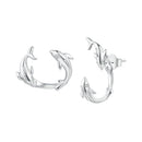 S925 Sterling Silver Rose Gold Plated Zircon Earrings