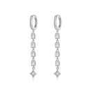 925 Sterling Silver Earrings with Pavé Set CZ
