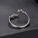 925 Sterling Silver Moissanite 0.06 Carat Ring for Women, Size E
