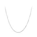 925 Sterling Silver Plated Platinum Necklace 45.0 cm for Men