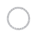S925 Sterling Silver 2.0mm Moissanite Ring Size 9 for Women