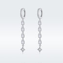 925 Sterling Silver Earrings with Pavé Set CZ