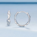 925 Sterling Silver White Gold Plated Earrings
