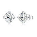 925 Sterling Silver 0.50 Carat Moissanite Earrings for Women