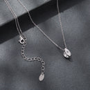 925 Sterling Silver 0.65 Carat Genuine Moissanite Necklace for Women