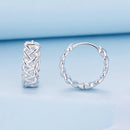 925 Sterling Silver Earrings with Platinum Plating for Women