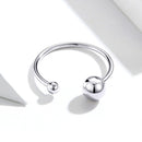 S925 Sterling Silver Plated Platinum Ring