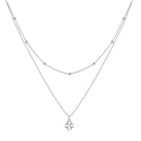 925 Sterling Silver Adjustable Necklace with Pendant for Women