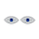 925 Sterling Silver & Pavé Setting CZ Earrings