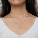 925 Sterling Silver Adjustable Necklace with Pendant for Women