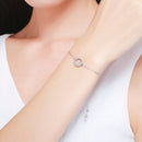 925 Sterling Silver Bracelet 26.5CM with 1.5*1.1CM Pendant for Unisex
