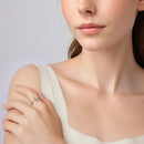 925 Sterling Silver Plated White Gold Minimalist Pendant Necklace for Women
