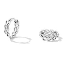 925 Sterling Silver Earrings 1.3*0.4cm for Women