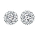 925 Sterling Silver 0.5 Carat Moissanite Earrings for Women