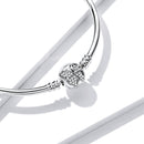 925 Sterling Silver 17.0 cm Oxidized CZ Bracelet for Women