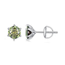 925 Sterling Silver Moissanite 1.00 Carat Earrings Size 7.0mm for Women