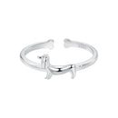 925 Sterling Silver Oxidized Silver 1.6mm Ring for Women