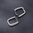 925 Sterling Silver Moissanite Earrings 1.4cm for Women