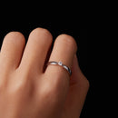 925 Sterling Silver Moissanite Ring Size 6 for Women