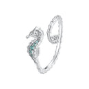 925 Sterling Silver White Gold Plated Pavé Setting CZ 1.3mm Ring for Women