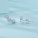 925 Sterling Silver Pavé Setting CZ Earrings for Women