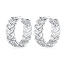 925 Sterling Silver Earrings with Platinum Plating for Women