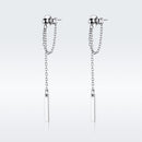 S925 Sterling Silver Plated Platinum Earrings for Women
