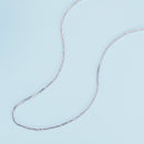 925 Sterling Silver Platinum Plated 45cm Chain Length Necklace for Women