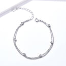 925 Sterling Silver Adjustable 19cm Bracelet for Women