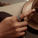 925 Sterling Silver Oxidized 0.2cm Ring