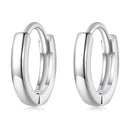 925 Sterling Silver Earrings for Women - Style A, 1.1x0.2cm, Platinum Plated