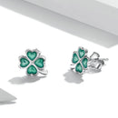 925 Sterling Silver Enamel Plated Platinum Earrings for Women