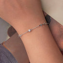 925 Sterling Silver 15+6cm Pavé Setting CZ Bracelet for Women