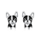 925 Sterling Silver Oxidized Enamel Earrings for Women