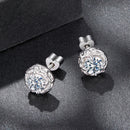 925 Sterling Silver 0.5 Carat Moissanite Earring for Women