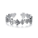 925 Sterling Silver Oxidized Silver 0.5cm Ring