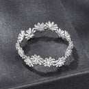 925 Sterling Silver Moissanite 0.03ct Ring Size 7