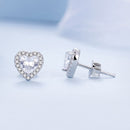 925 Sterling Silver Pavé Setting CZ Earrings