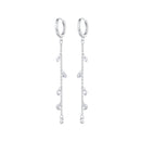 S925 Sterling Silver Pavé Setting CZ Earrings for Women