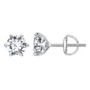 S925 Sterling Silver 2.00 Carat Moissanite Earrings for Women