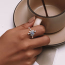 925 Sterling Silver Pavé Setting CZ Ring for Women