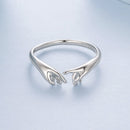 925 Sterling Silver Plated White Gold Ring for Women