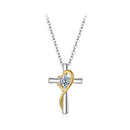 925 Sterling Silver 0.20 Carat Moissanite Necklace for Women