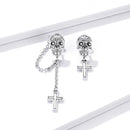 S925 Sterling Silver Oxidized Earrings for Women