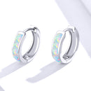 925 Sterling Silver Opal Earrings for Women
