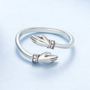 925 Sterling Silver Oxidized Pavé CZ Ring