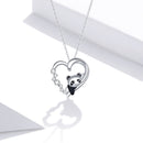 S925 Sterling Silver Adjustable Necklace with CZ and Enamel Pendant