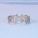 925 Sterling Silver Oxidized Silver 0.5cm Ring