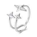 925 Sterling Silver Oxidized Silver Ring for Women