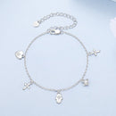 925 Sterling Silver Bracelet with Plated White Gold and Pavé Setting CZ